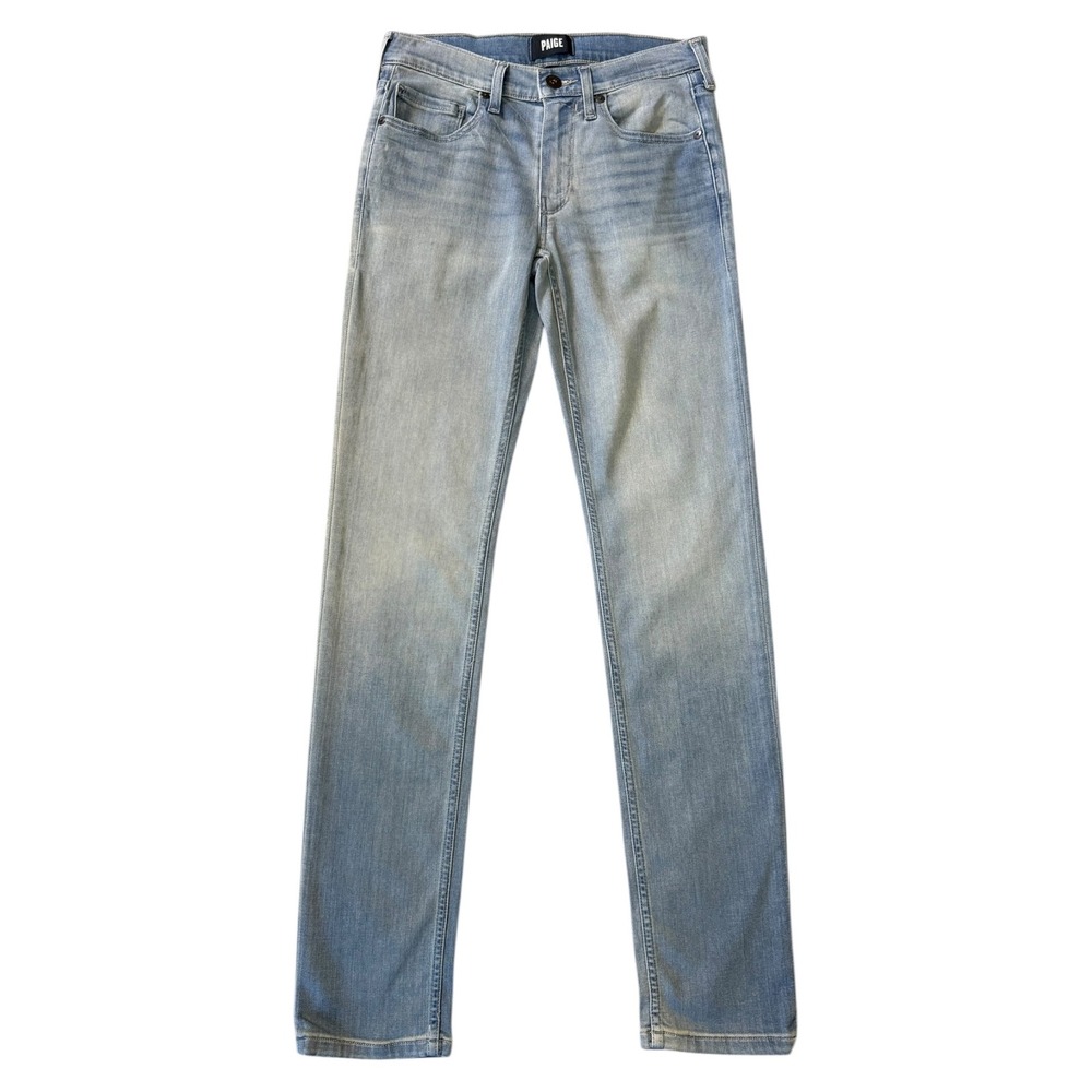 Paige Lennox Slim Fit Jeans Mens 28 Asbury Light Wash Stretch Denim M653697-D204